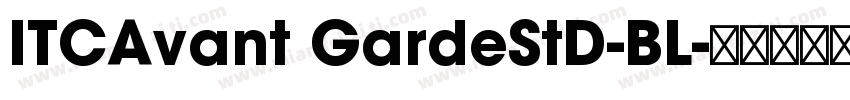 ITCAvant GardeStD-BL字体转换